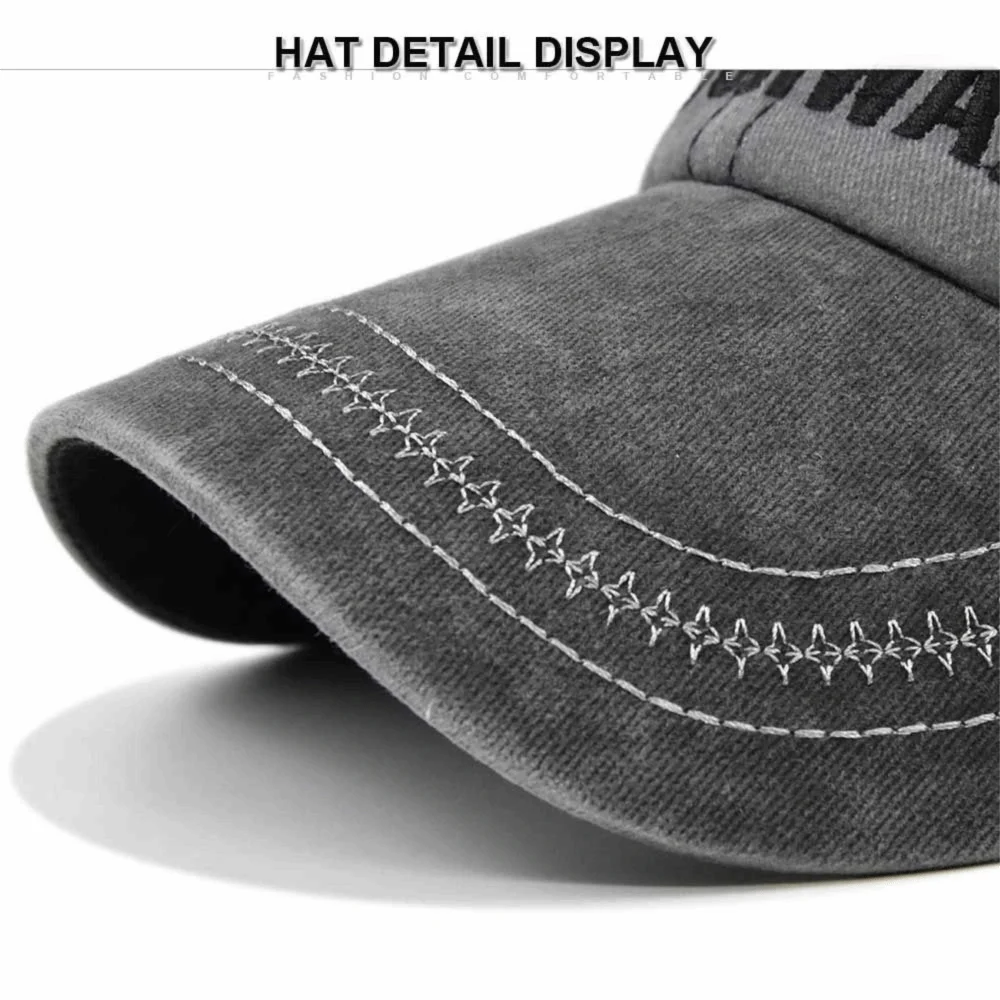 Fashion Hip Hop NYS Patch Embroidery Baseball Caps Adjustable Frayed Denim Sunscreen Hats Vintage Snapback Dad Hat for Men Women