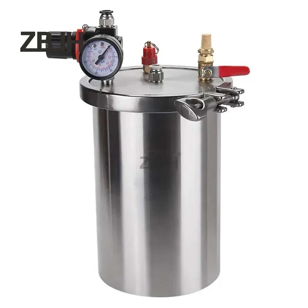 8L Stainless Steel Pneumatic Pressure storage pot Clip Frame Type