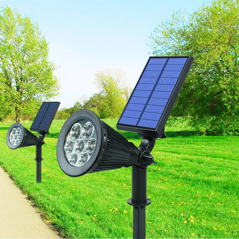Outdoor Solar Lights Home Garden Patio Walkway Lawn Waterproof 7Led Solar Lamp Spotlight Decoration Energy Yard Lantern Lighting