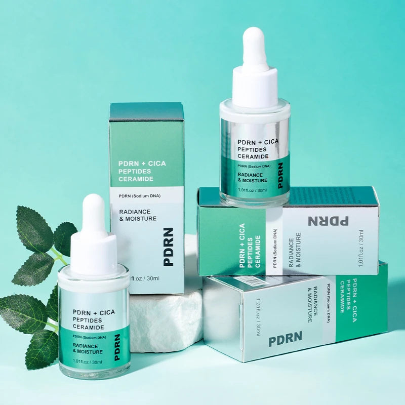 PDRN Centella Asiatica Essence Deep Moisturizing Hydrating Facial Serum Gentle Nourishing Cream Daily Skincare Set