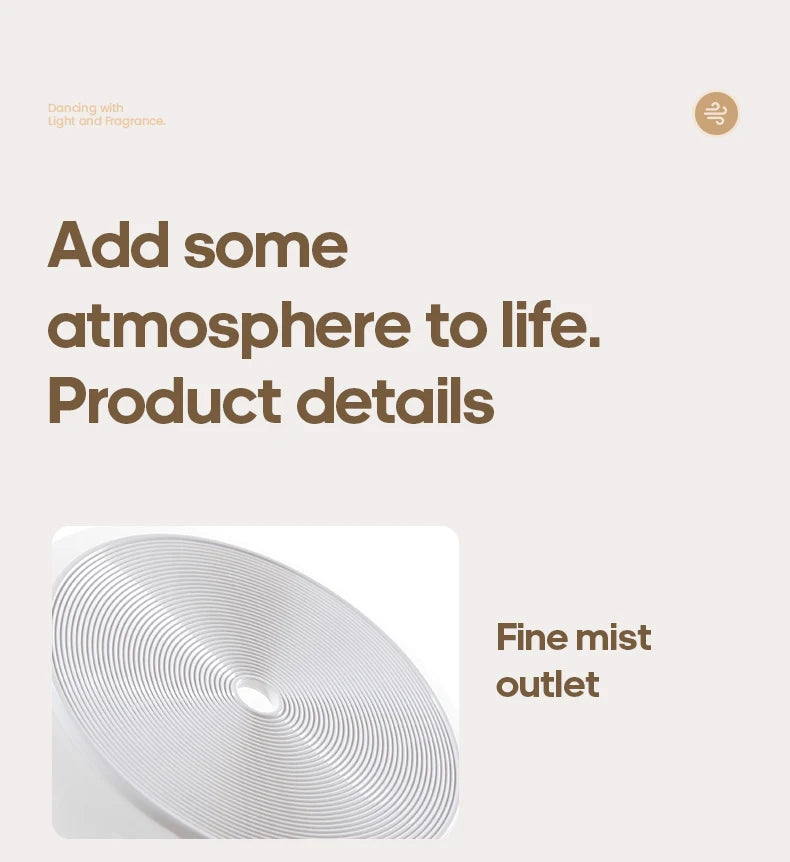 New Essential Oil Aroma Diffuser Minimalist Night Lamp Desktop Mini Air Humidifier 140ml Ultrasonic Sprayer for Hotel Home Gift