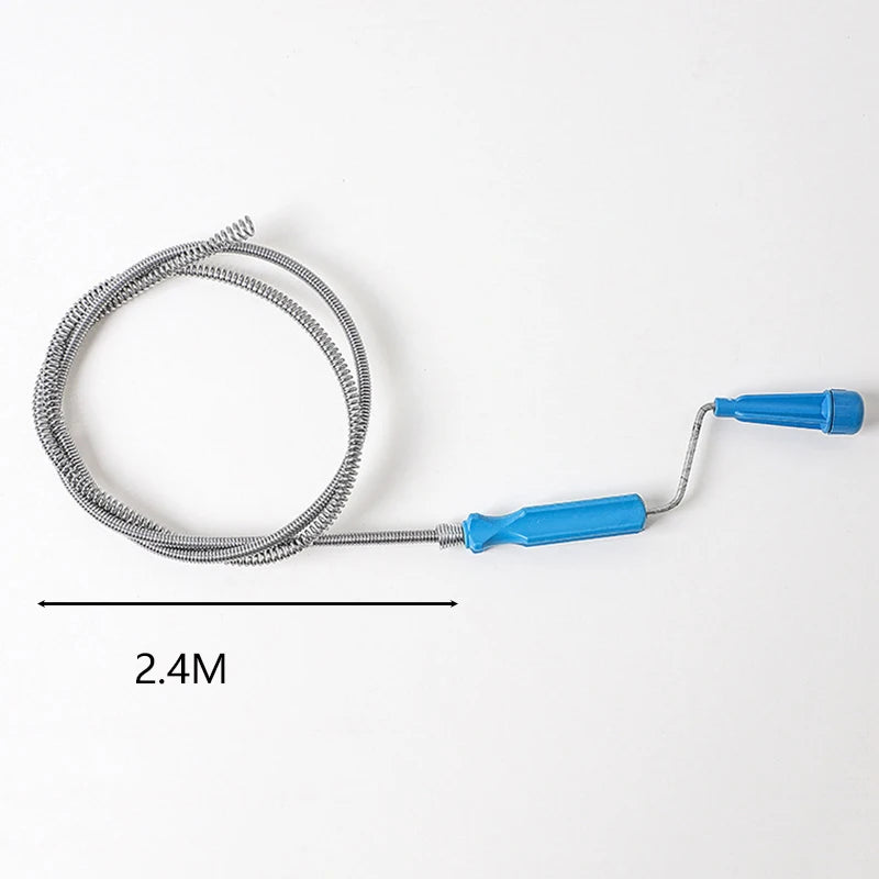 Household hand Sewer Pipe Unblocker Spring Pipe Dredging Tool Kitchen Bathroom Sink Drain Clog Remover Anti Clogging Cleaning