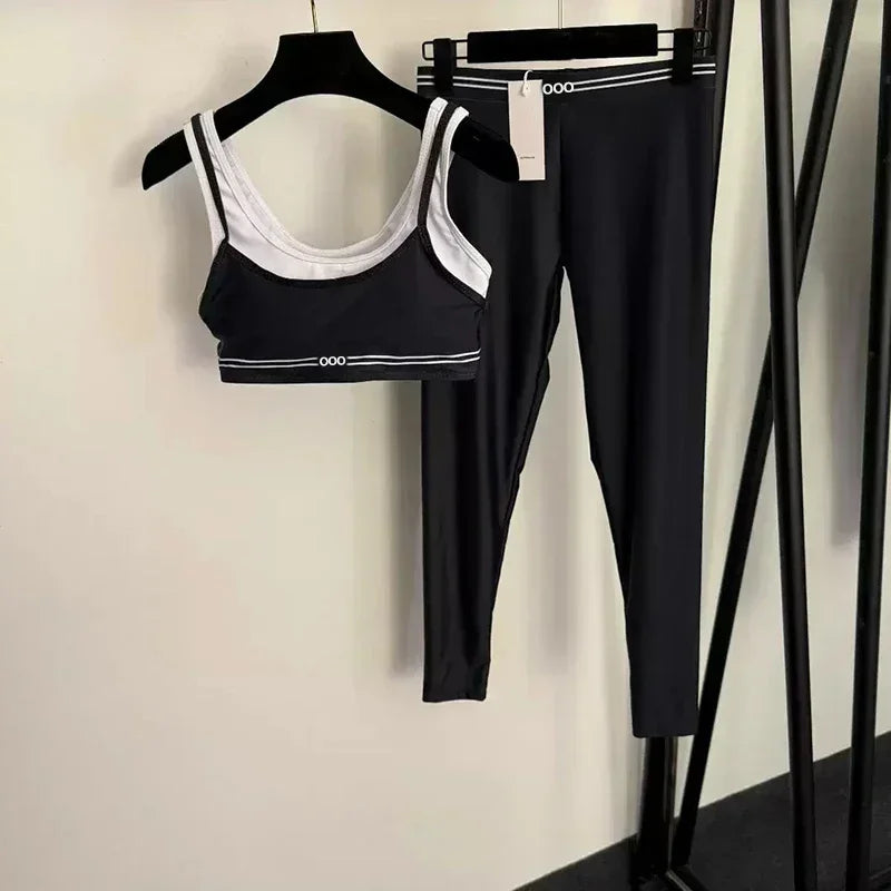 2026 Women's Tank Top and Pants Comfortable, Versatile, Breathable Yoga Fitness Running Set Two Piece Set