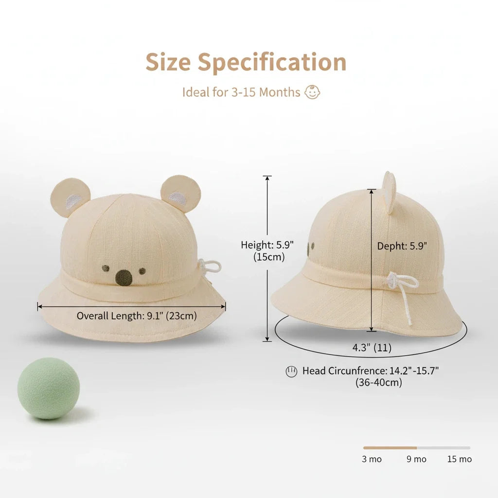 Baby hats, spring and autumn baby sun hats, summer thin fisherman hats for younger babies, baby girls and infants, summer