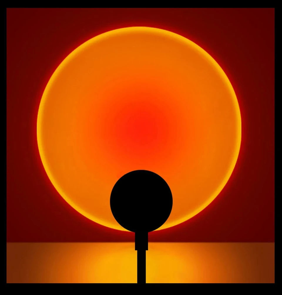 LED Sunset Lamp Nightlights USB Projector Birthday Party Decoration Mood Lights For Bedroom Living Room Wall Photography
