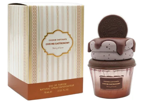 Arab Dubai Perfume Spray, Gourmand Women’s Fragrance, with Notes of Chocolate Cookie, Ice Cream, Strawberry, and Orange Citrus