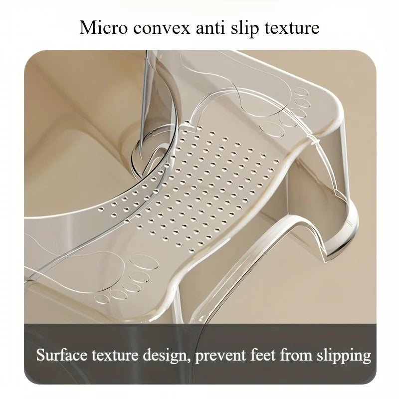 Modern Toilet Stool - Waterproof, Non-Slip Footrest for Adults & Elderly. Easy-Clean, No Electricity.