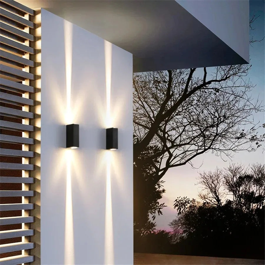 LED Indoor Outdoor Wall Lamps Villa Courtyard Pillar Spotlight Stair Lighting Boundary Home Illumination