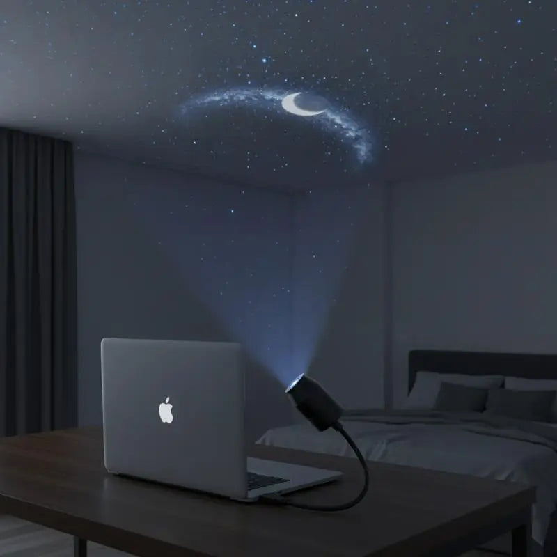LED Car Ambient Light Wide Range Atmosphere Projection USB Charging Easy Installation for Sedans and SUVs