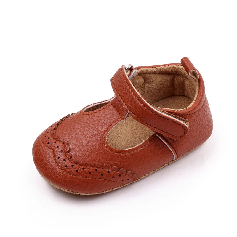 Baby Girl Sandal for Spring and Autumn 0-9-18 Months 11cm/12cm/13cm soft PU and TPR Anti-slip Hollow Breathable 2023 New Fashion
