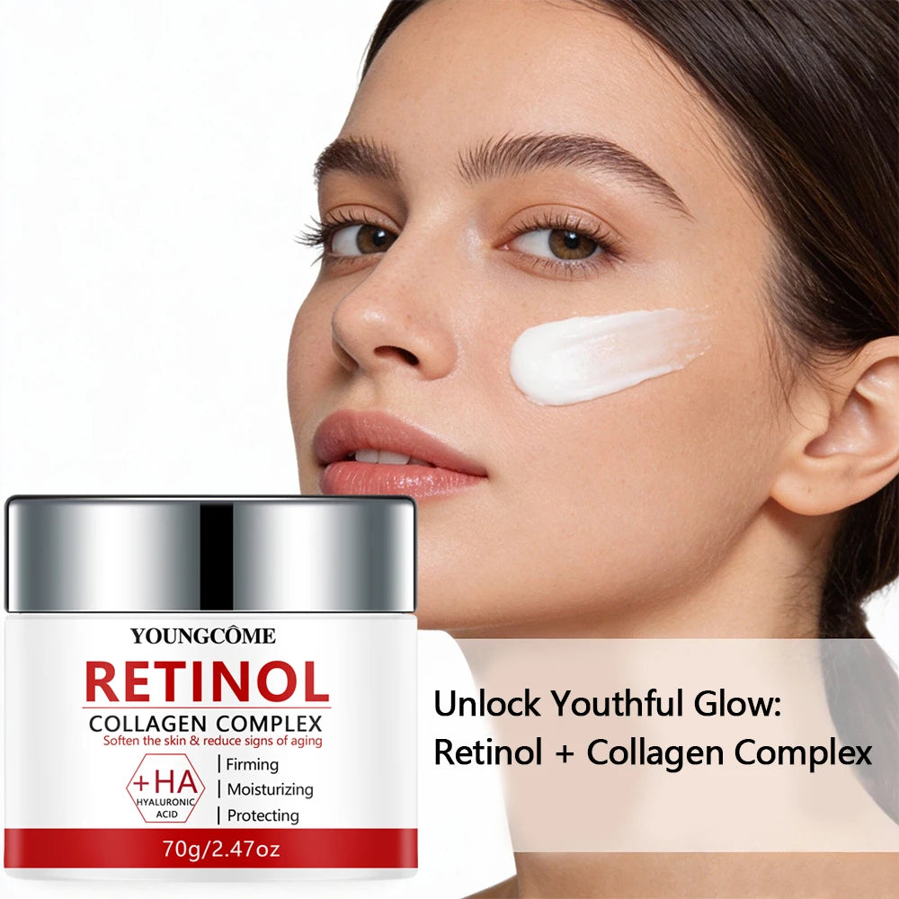 Retinol Collagen Facial Care Moisturizing Cream Deep Hydration Suitable for dry Aging Face Cream Moisturizing Skin Repair