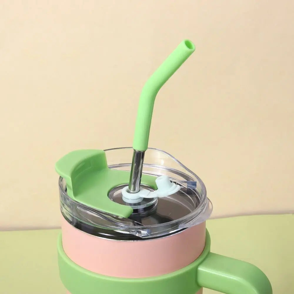 Modern 40oz Water Bottle Cover Transparent Splash Spill Proof Cup Cap Replacement Double Drink Lid Water Cup Accessories