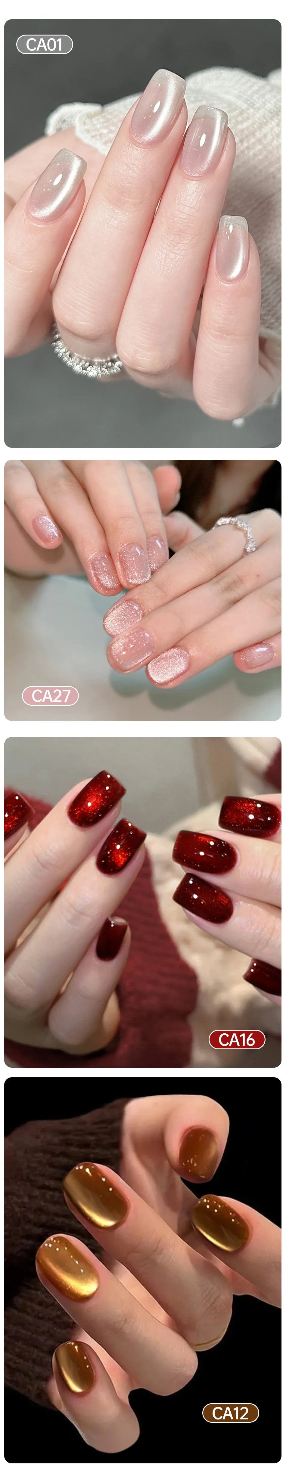 UR SUGAR 15ml Cat Magnetic Gel Jelly Glass Full Coverage Varnis Magnetic Gel Soak Off UV LED Gel Autumn Winter Xmas Manicure