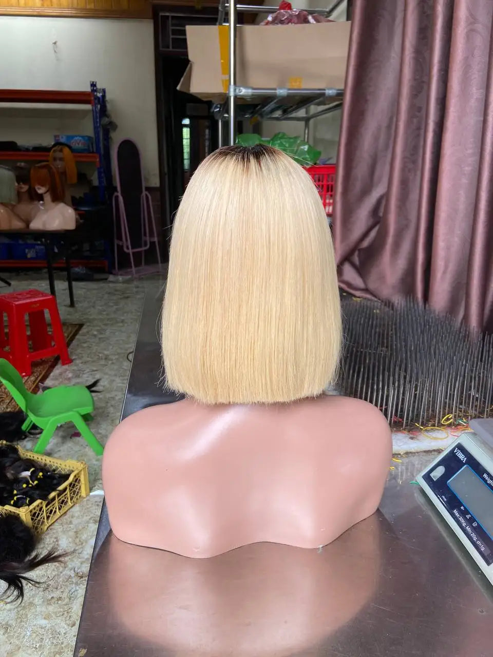 Wholesale Vietnamese Raw Hair Wigs Short Blond Human Hair Wig Glueless 613 Transparent HD Lace for Black Women Styles