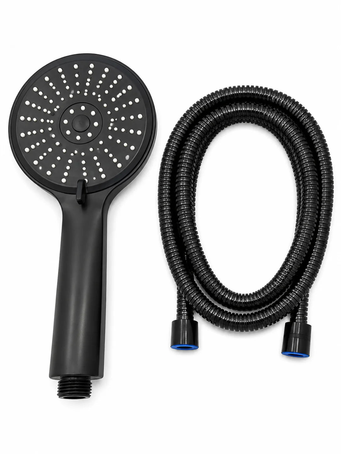 SANIVITAL Matte Black Handheld Shower Head with 5 Spray Modes High Pressure Anti-Clogging Bathroom Sprayer
