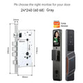 Tuya APP WIFI Remote Control Voice Intercom Smart Lock 3D Face Recognition Fingerprint Password Smart Door Lock With Camera