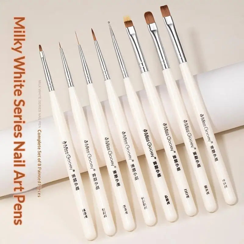 Nails Art Liner Brush Elongated Lines Drawing Painting Nail Design Pen UV Gel 3D Carving Brush Professional Manicure Salon Tool