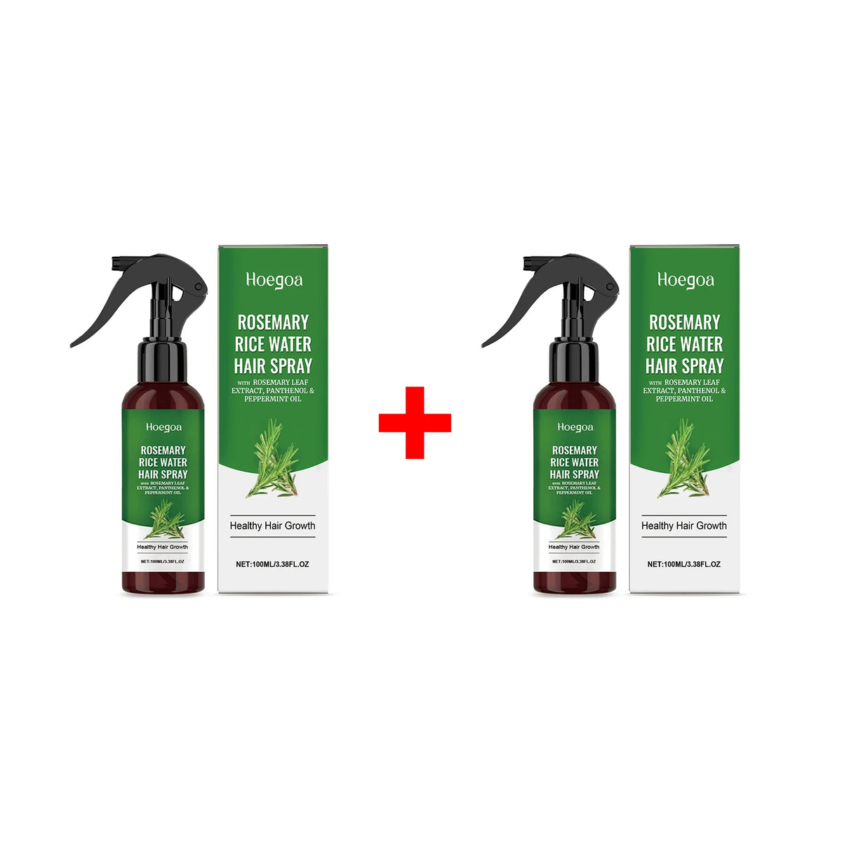Rosemary Rice Water Hair Spray for Dry Frizzy Hair Nourishing Scalp Repair Damaged Hair Strengthen Weak Roots Reduce Breakage