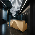 *Customized Reception Desk Modern Furniture Solid Wooden  Table Parametric Furniture  Parametric Furniture