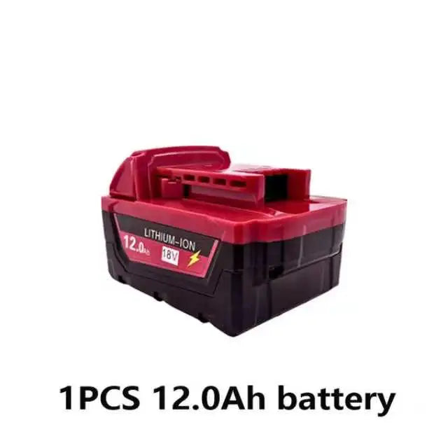 M18 For Milwaukee 18V Power Tool Battery, Charger BR XC M18B5 48-11-1860, Built-in 18650 Power Tool Battery 6.0Ah/9.0Ah/12.0Ah
