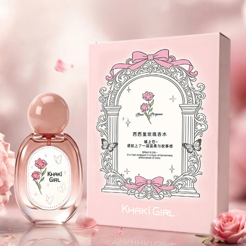 Fresh Rose Fragrance Eau De Toilette Long Lasting Romantic Scent Perfume Elegant Floral Aroma Women Gentle Fragrance Perfume