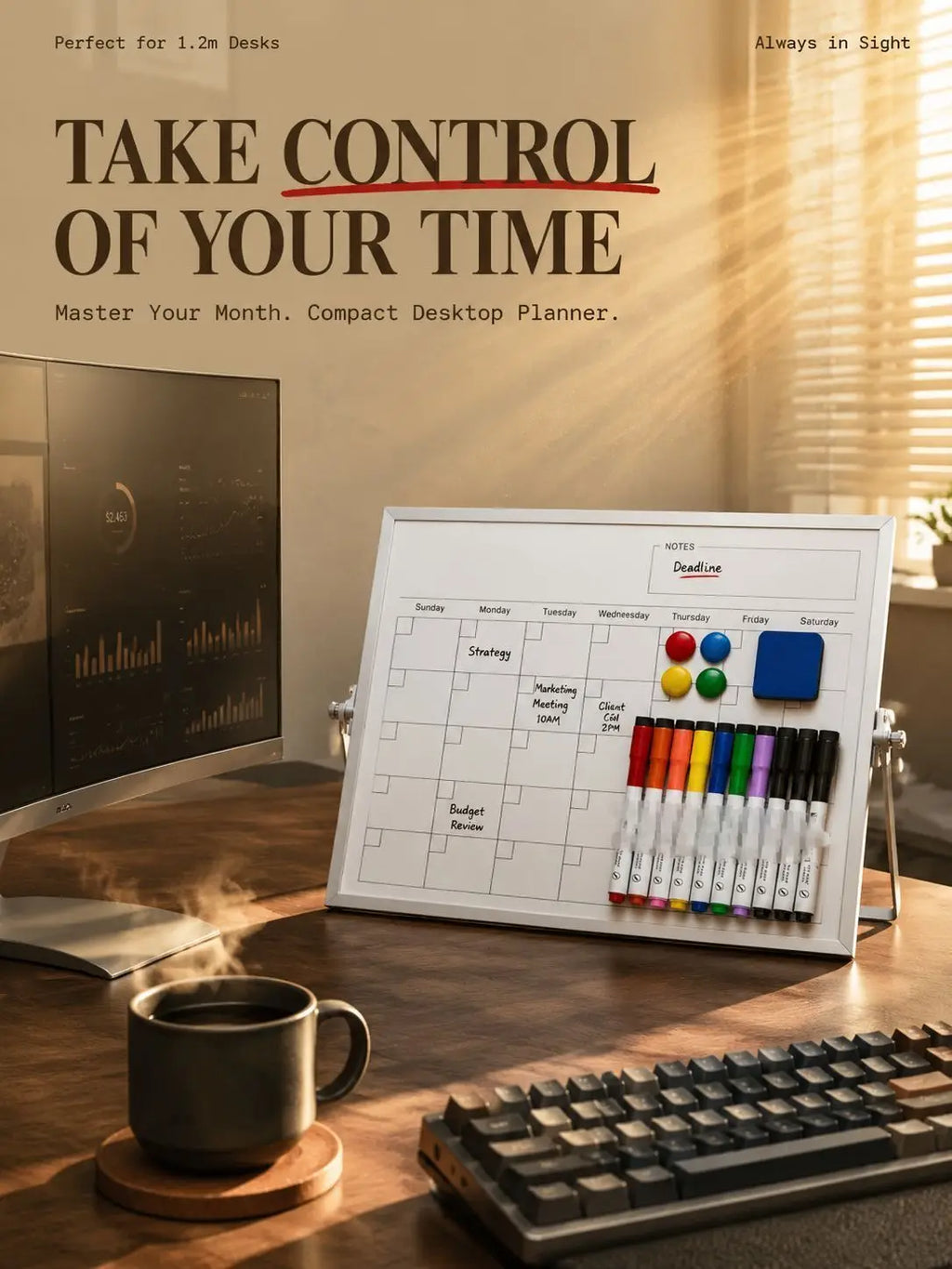 Home use calendar drawing board planner board double-sided whiteboard folding stand type magnetic for teaching office
