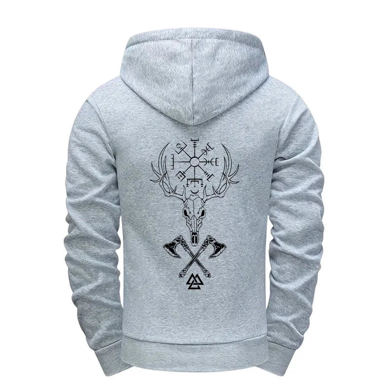 Mens Casual Riding Set 2025 Diagonal Zipper Hoodie with Joggers Urban Streetwear Tracksuit Autumn Winter