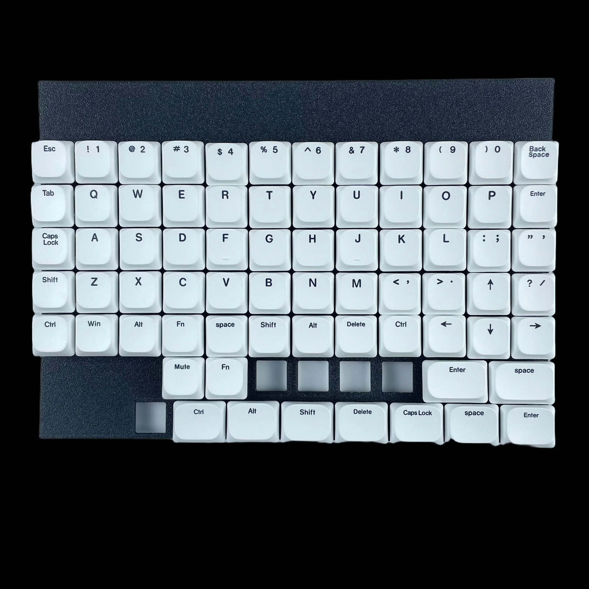 75-Key Ultra-Thin PBT Keycaps, Low Profile MX Stem PBT Material Dye-Sub for Corne Sofle Lily VELVE L-P Symmetric Split Keyboards