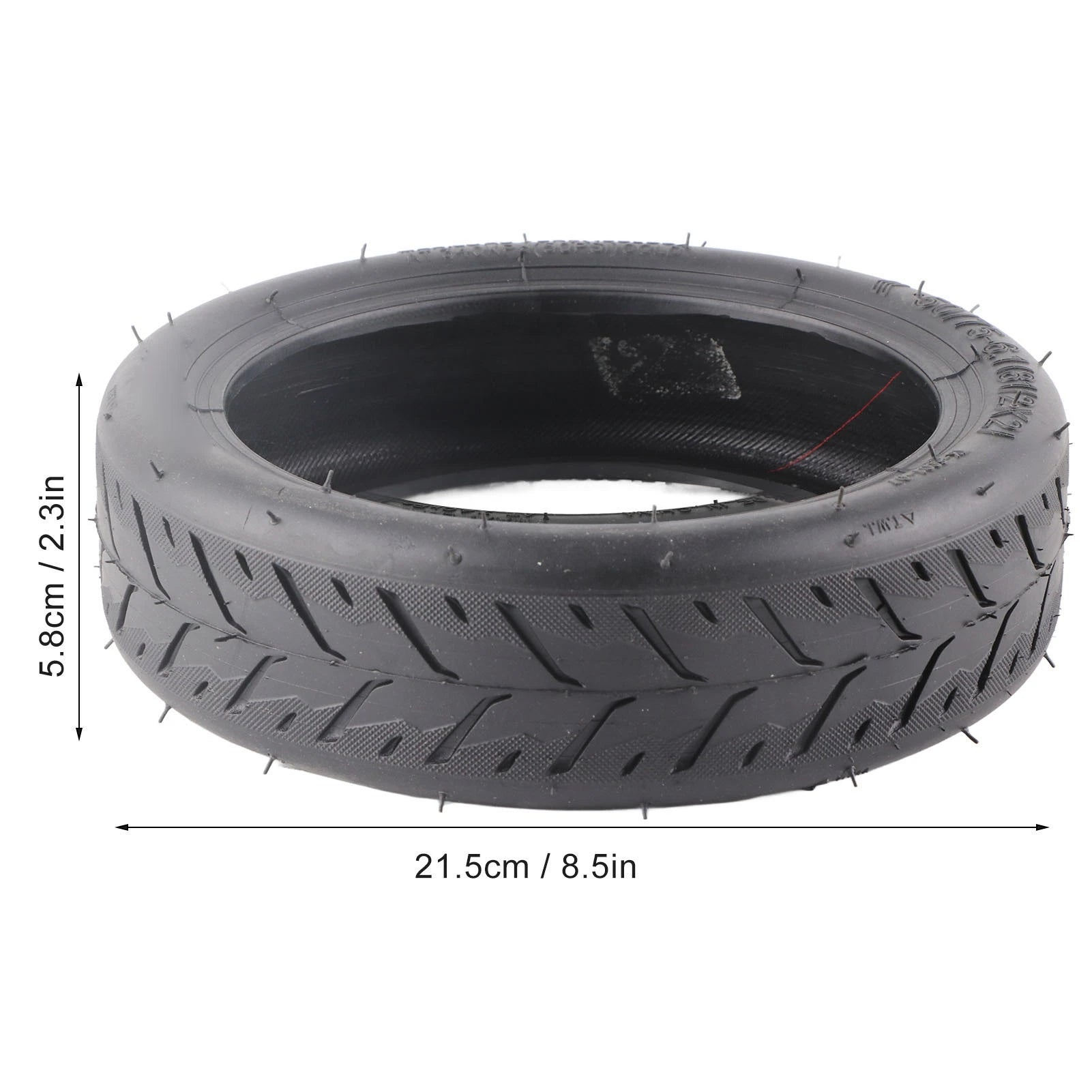 Scooter Tire Replacement 50/75‑6.1 Electric Scooter Tire Rubber Grooves Excellent Grip Shock Absorption Electric Scooter Parts