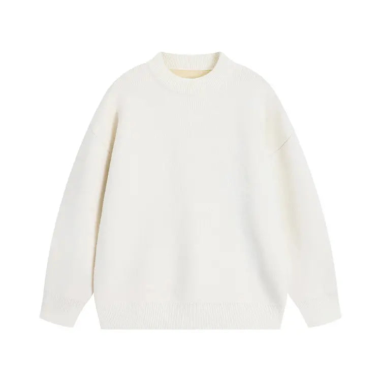 Men Korean Fashion Sweaters Solid Color Oversized Sweater Men Long Sleeve Shirts Autumn Winter Clothing Men Streetwear Pullovers