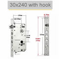 6068 304 Stainless Steel Security Door Lock Body Internal Gear Structure Anti Stuck for Smart Fingerprint Lock