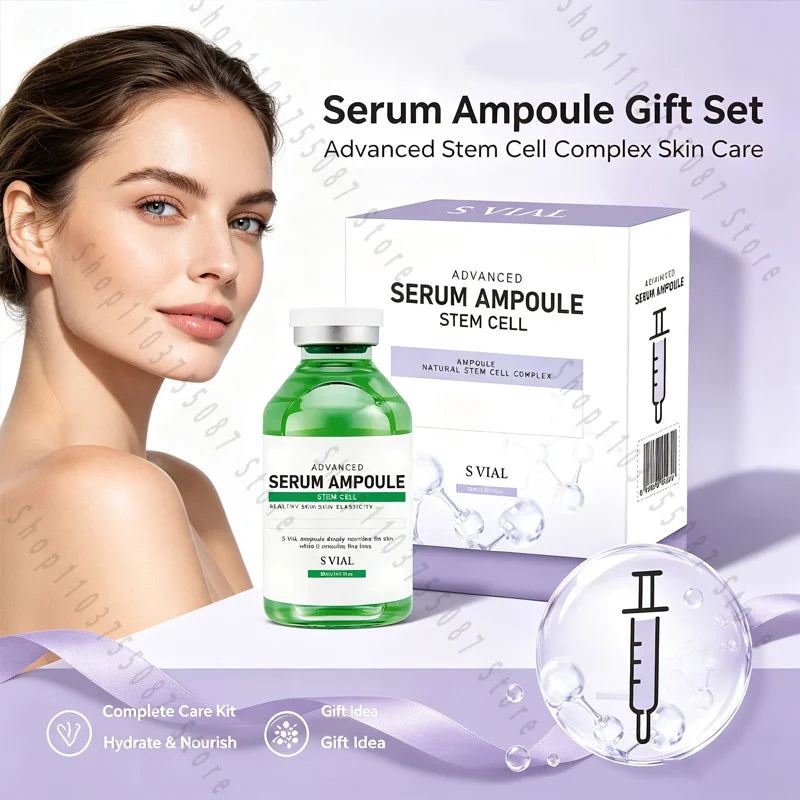 Lyp099 Advanced Serum Ampoule Stem Cell Complex Skin Repair Hydration Glow Smooth Fine Lines Gift Set for Women