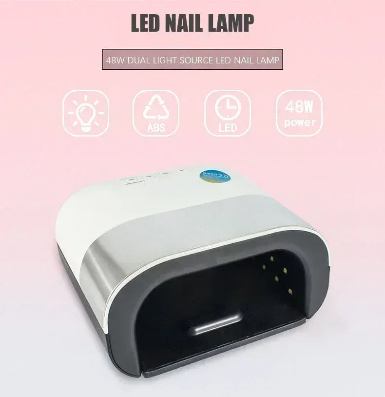 UV LED Cordless Manicure Lamp, UV Lamp for Gel Nail 4 Smart Toe and Nail Timer and Sensor Manicures with Settings