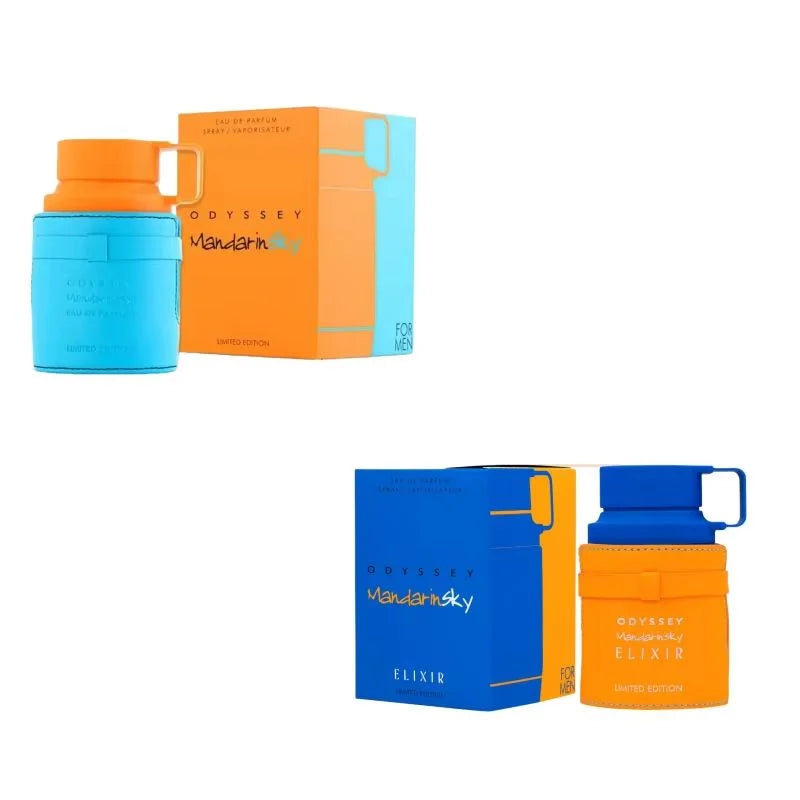 MandarinSky Middle Eastern Gift Box Men's Perfume Collection & Arabian Women's Fragrance with Fruity Notes, Dubai-Style Scent