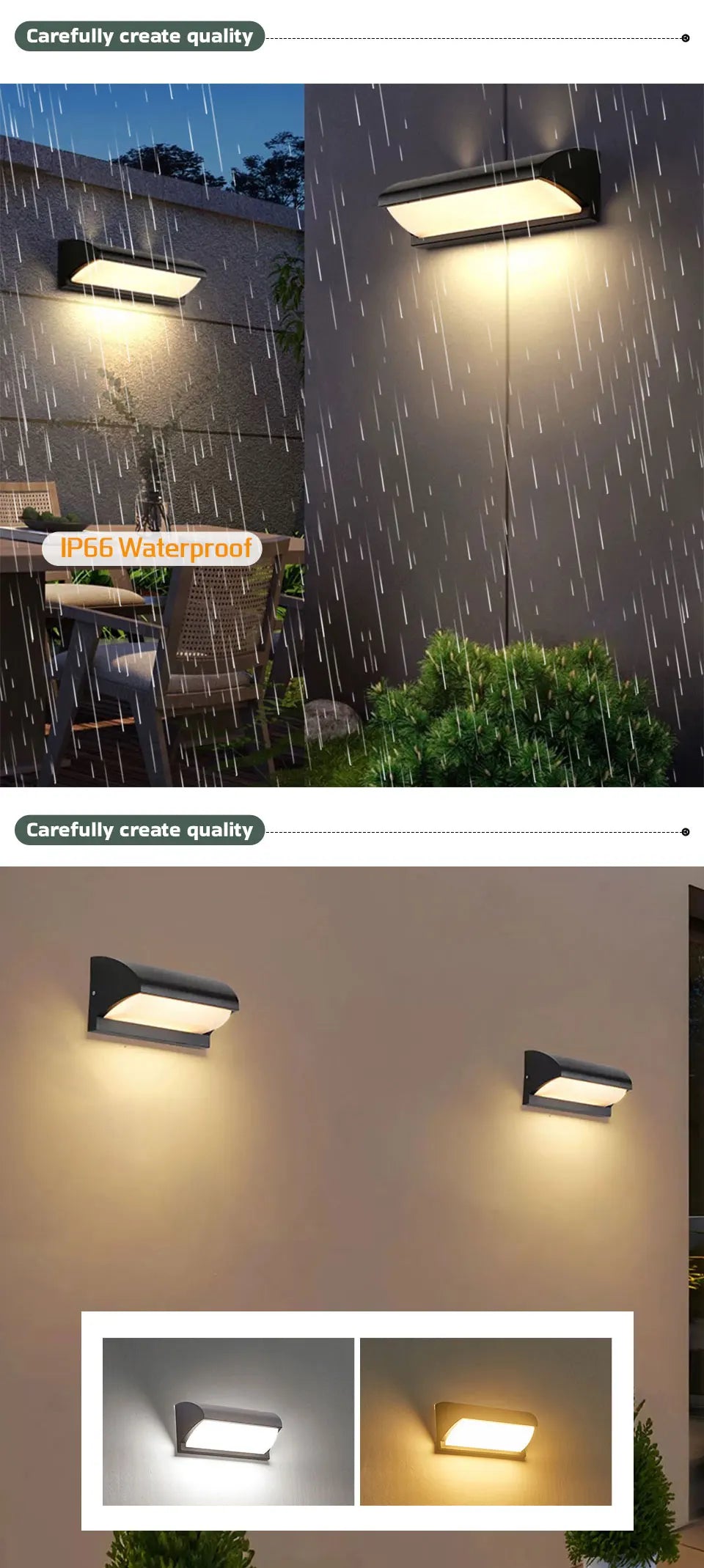 LED Motion Sensor Outdoor Wall Light Waterproof IP65 Retro Style Porch Balcony Garden Courtyard Lamp Living Room Wall Sconce