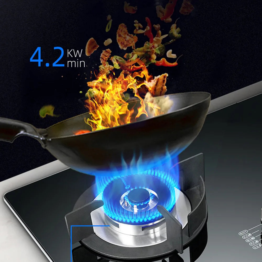 Tming Double Stove Cooktop Household Embedded Gas stove Built-in Liquefied Gas Stove Kitchen Cooking Machine