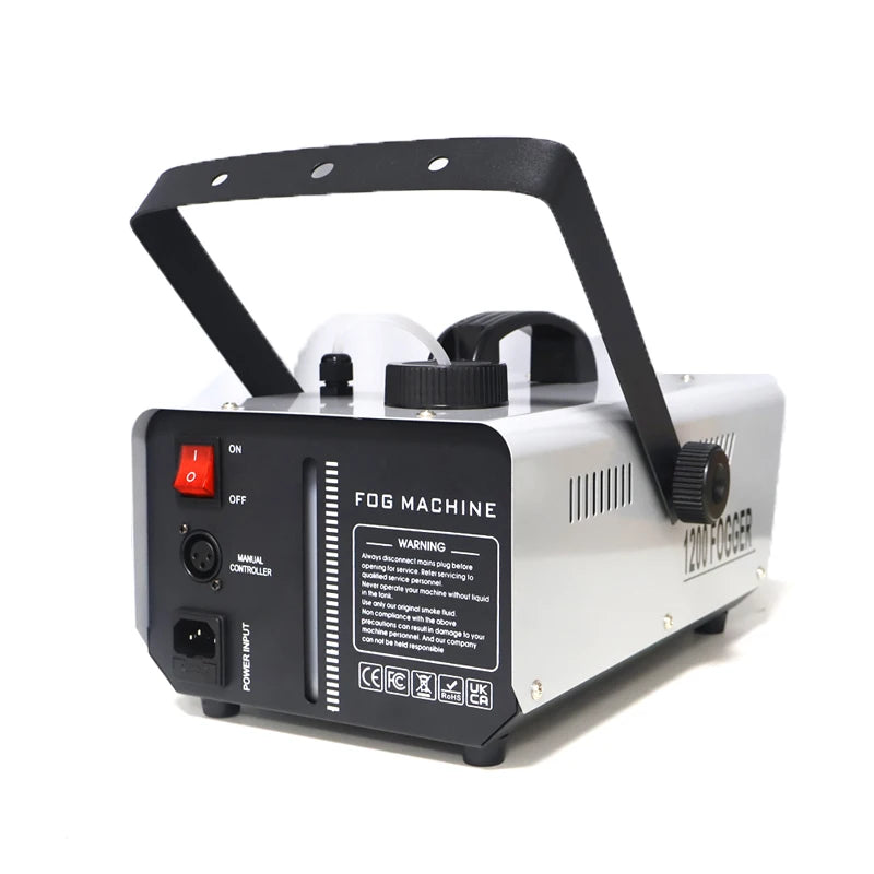1200W Fog Smoke Machine Dual Remote Quick Heat Continuous Spray for Stage Wedding & Engagement Bithday Party Christmas Halloween