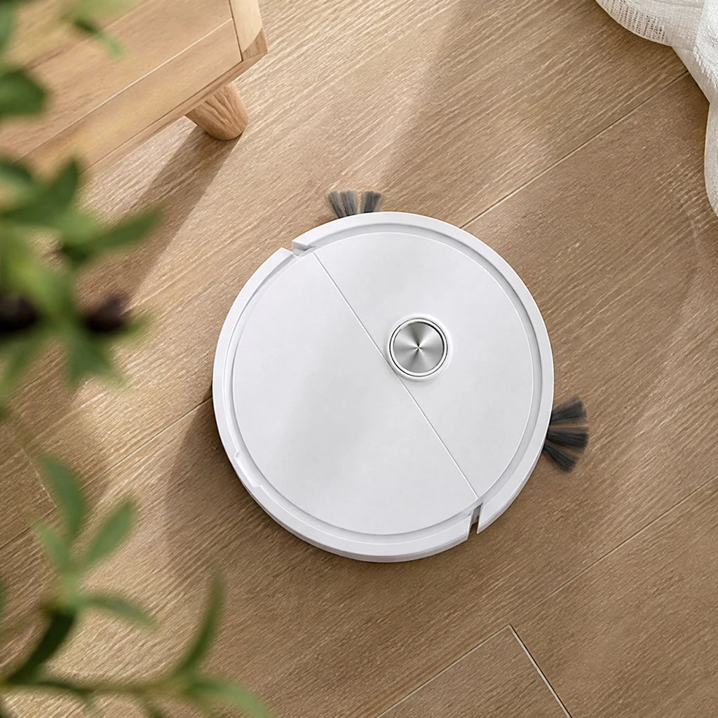 3 In 1 Intelligent Cleaning Robot Lightweight Multi Function Sweeping Cleaners Compact Car Robot Vacuum for Car&Home Cleanings