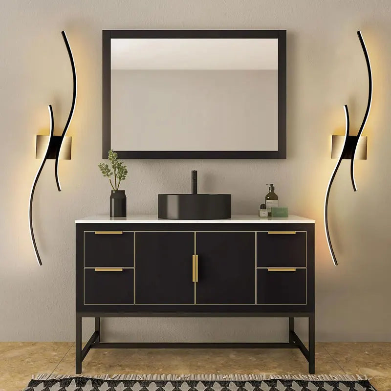 Modern LED Wall Light Fixtures for Corridor Aisle Hardwired Indoor LED Wall Lamps Sconce for Bedroom Kitchen Interior Lighting