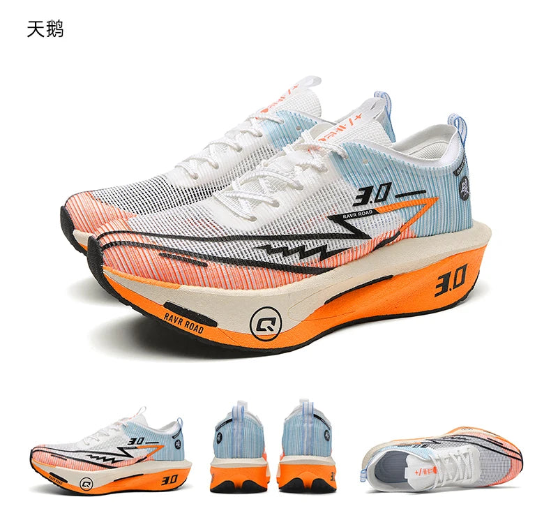 Men Running Shoes Carbon Board Marathon Sports Speciality Breathable Lightweight Women's Comfortable Athletic Nonskid Sneakers