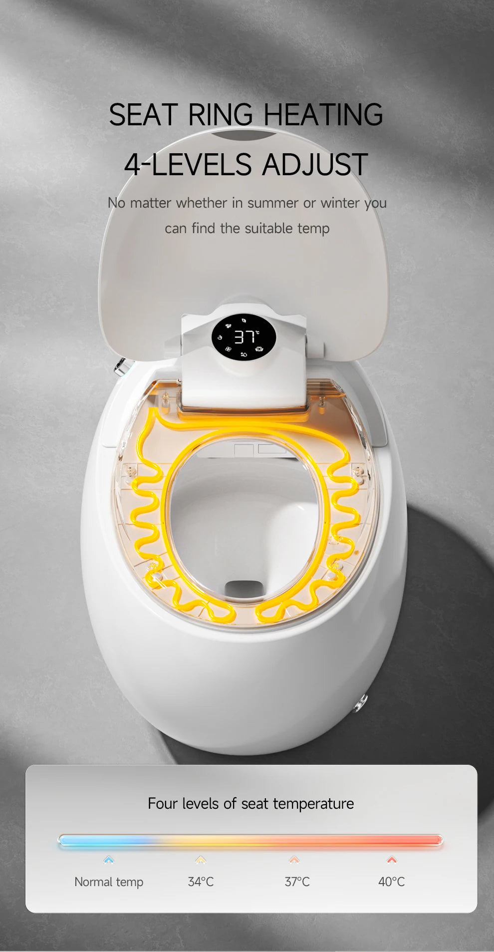 Innovative Smart Toilet with Stylish Advanced Seat Heating Function Unique User-Friendly Guaranteed Quality Floor Mounted Bowl