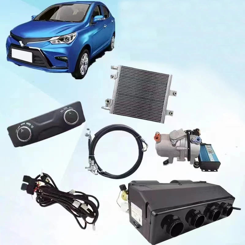 12/24/60/72 Volt Heater and air Conditioner 12v/24v Hvac Kit Dc air Conditioning Systems Parking air Condition for Electric Car