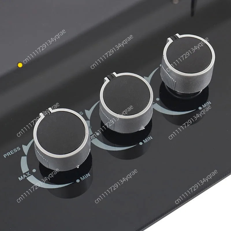 Kitchen Appliances Built-in Stove Tempered Glass Table 3 Burner Gas Stove