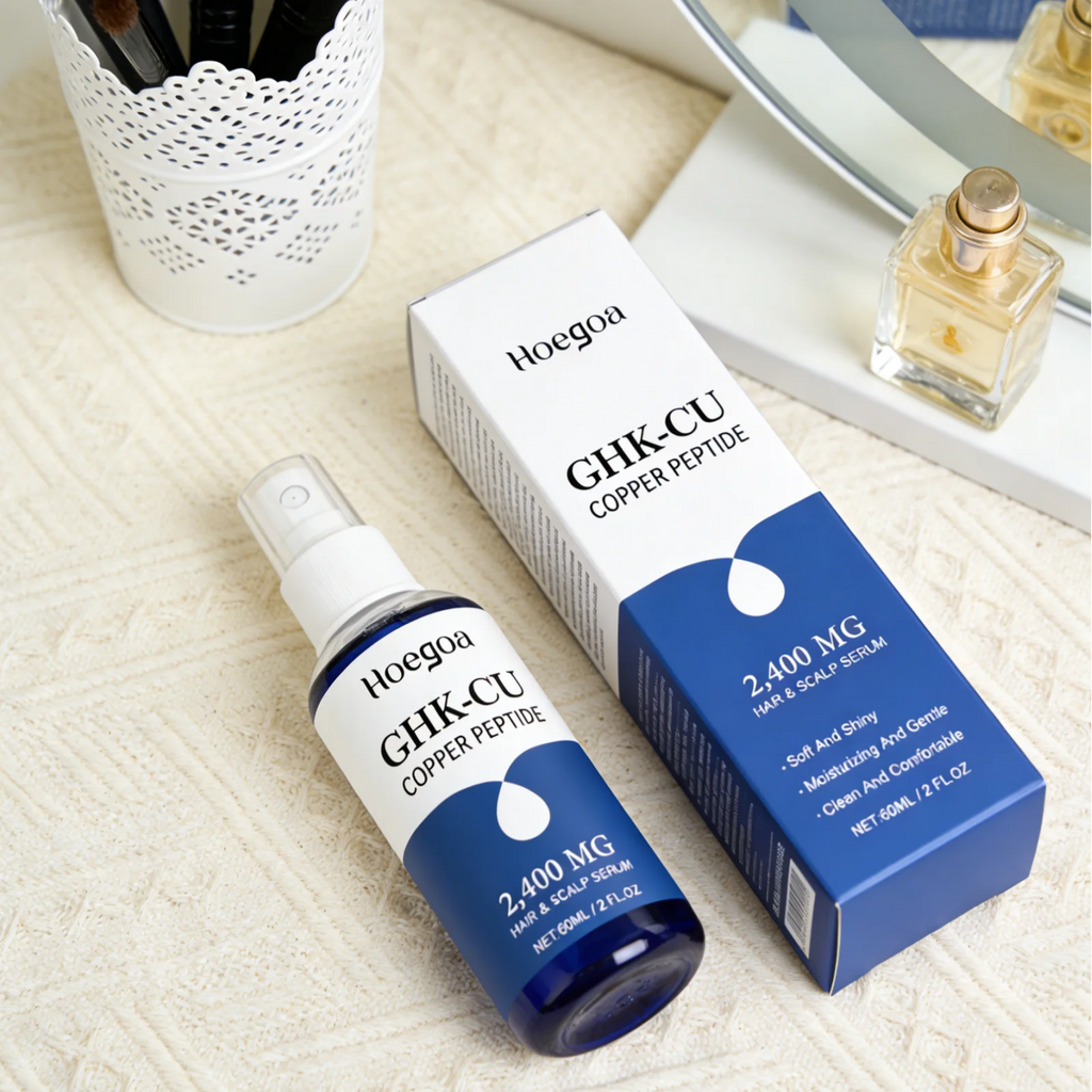 Hoegoa Ghk-Cu Copper Peptide Hair Serum Deep Nourishment Gloss Repair Strengthens Roots Conditions Scalp Lightweight Scalp Serum