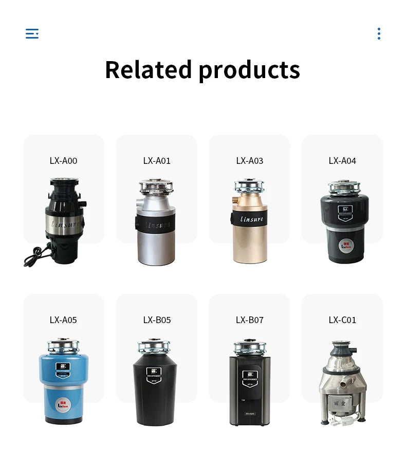 Airo 110V Hot Selling Home Appliances Food Waste Disposers Waste Disposal Garbage Disposals CE CB Factory
