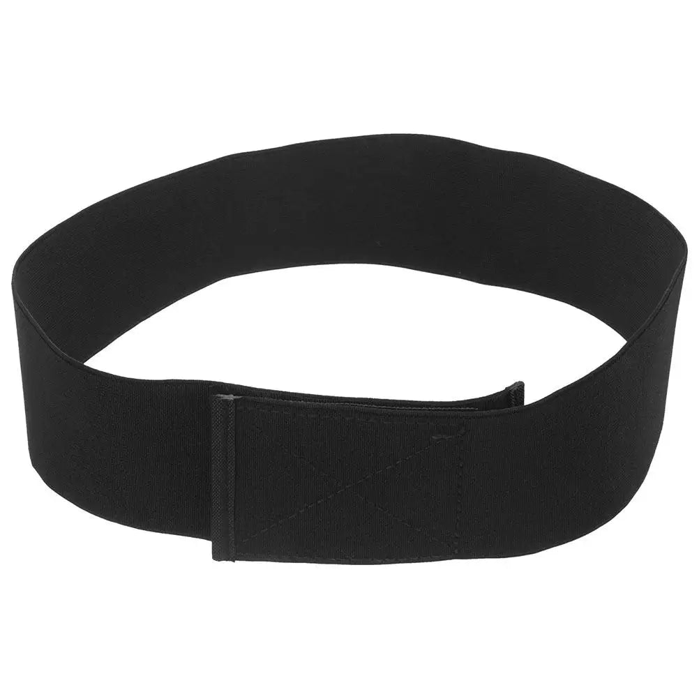Adjustable Elastic Waist Belt Women Dress Shirt Tuck Band Hook Loop Fastener Stretch Waistband Black Shirt Cropping Band