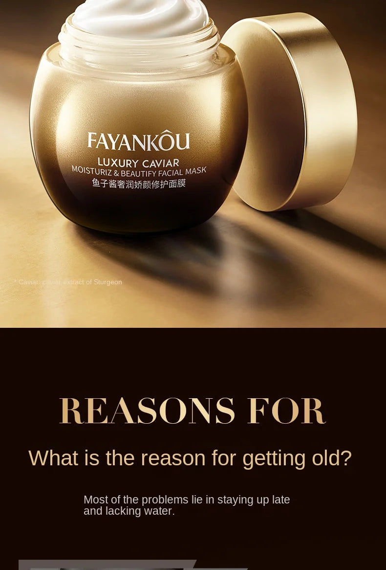 Caviar Wrinkle Anti-Aging Fade Fine Lines Face Whitening Bright Skin Beauty Health Care Retinol Lifting Firming Cream New