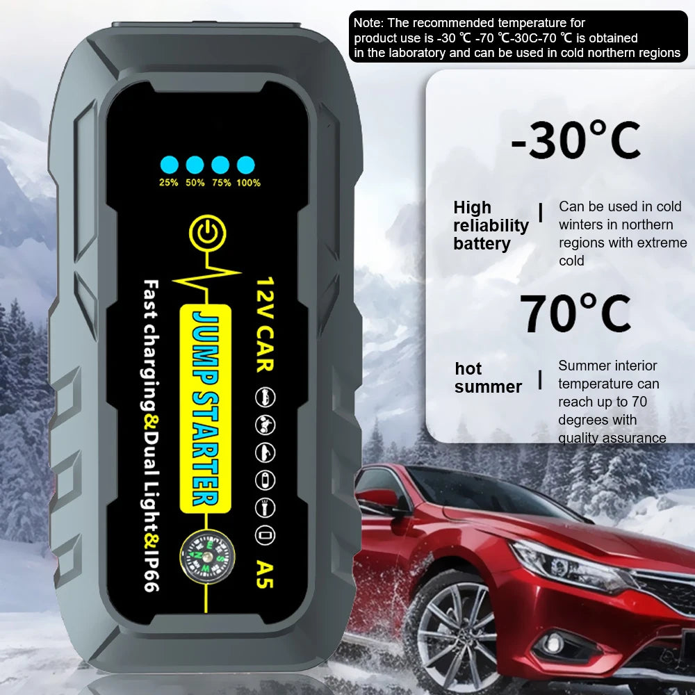 Car Battery Starter 22200mWh Auto Starting Device Emergency Start Power Bank Booster 12V Portable 3000A Car Jump Starter