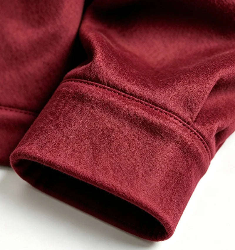 Men Loose Short Shacket Soft Brushed Fabric Autumn Winter Business Daily Casual Fake Decor Chest Flap Lapel Fashion Outer Jacket