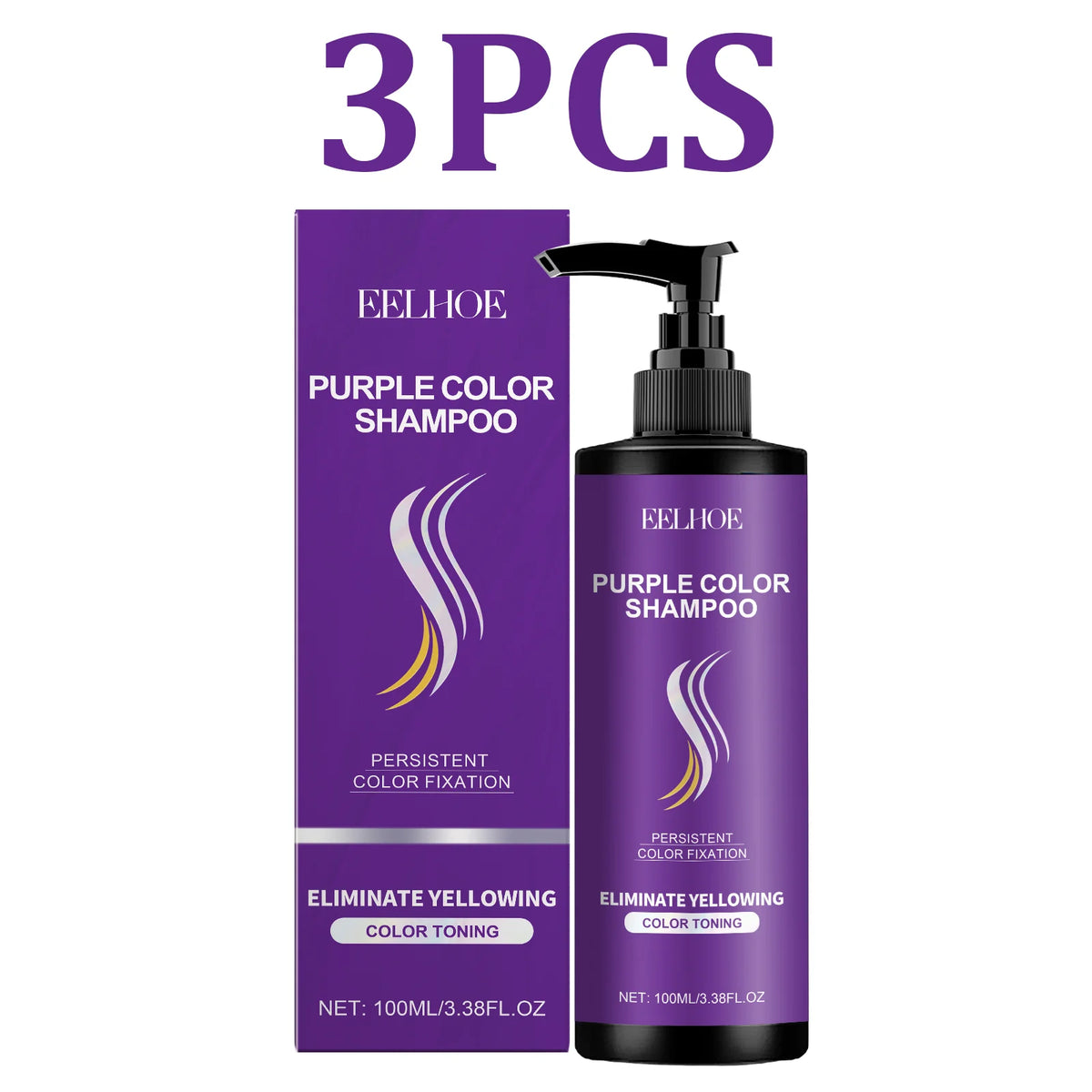 Purple Shampoo For Hair Care After Dyeing Deep Hydration Nourishing Scalp Long Lasting Lock Color Smoothing Hair Frizz Control